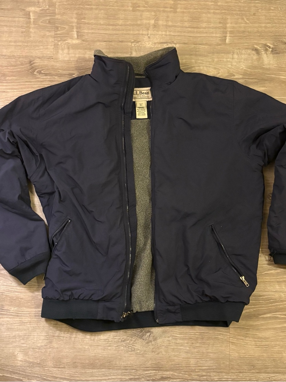 L.L. Bean Navy Men's Insulated Bomber Jacket